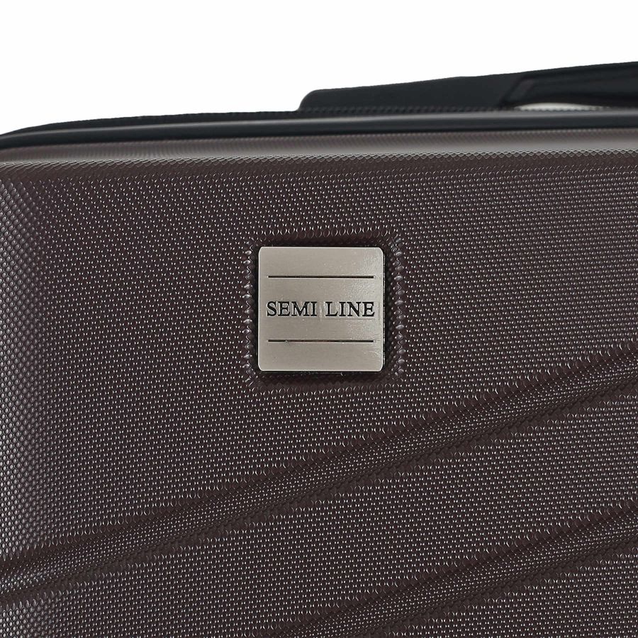 Чемодан средний Semi Line 24 дюйма (M) ABS-Plastic Brown (T5788-2)