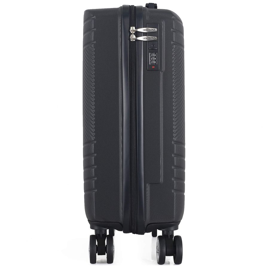 Чемодан маленький под ручную кладь Semi Line 20 (S) ABS-Plastic Black (T5789-1)