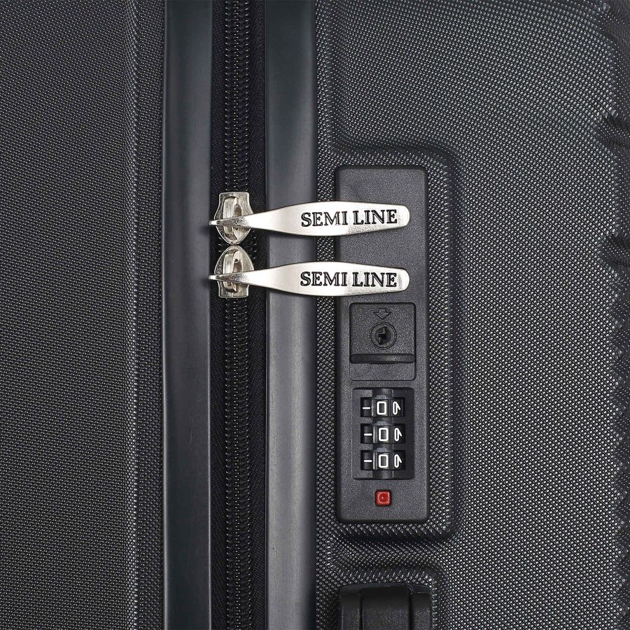 Чемодан маленький под ручную кладь Semi Line 20 (S) ABS-Plastic Black (T5789-1)