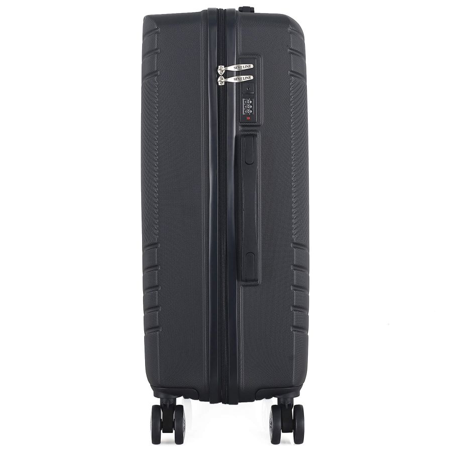 Чемодан средний Semi Line 24 дюйма (M) ABS-Plastic Black (T5789-2)