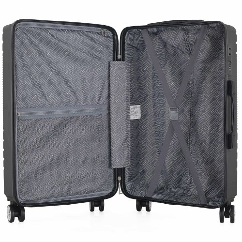 Чемодан средний Semi Line 24 дюйма (M) ABS-Plastic Black (T5789-2)