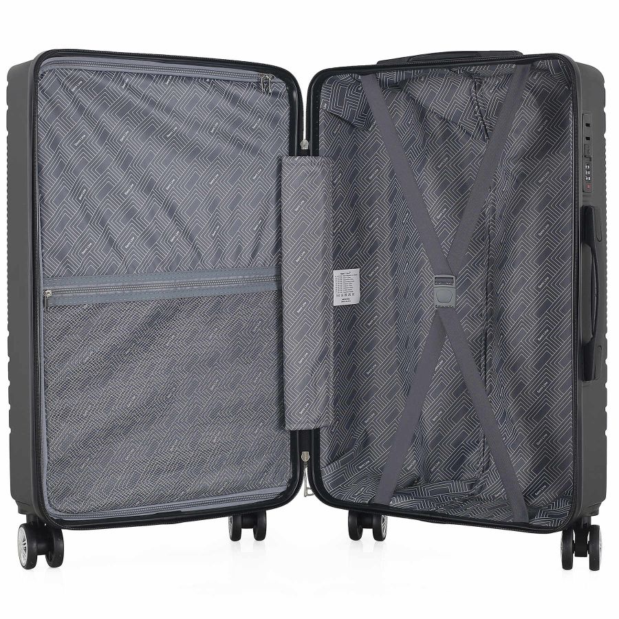 Чемодан средний Semi Line 24 дюйма (M) ABS-Plastic Black (T5789-2)