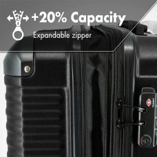 Чемодан Swissbrand Paris (M) Charcoal (SWB_LHPAR000M)