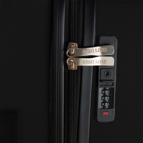 Чемодан маленький под ручную кладь Semi Line 20 (S) ABS-Plastic NASA Black (T5800-1)