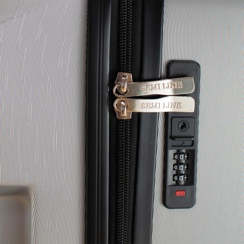 Чемодан средний Semi Line 24 дюйма (M) ABS-Plastic NASA Silver (T5797-2)