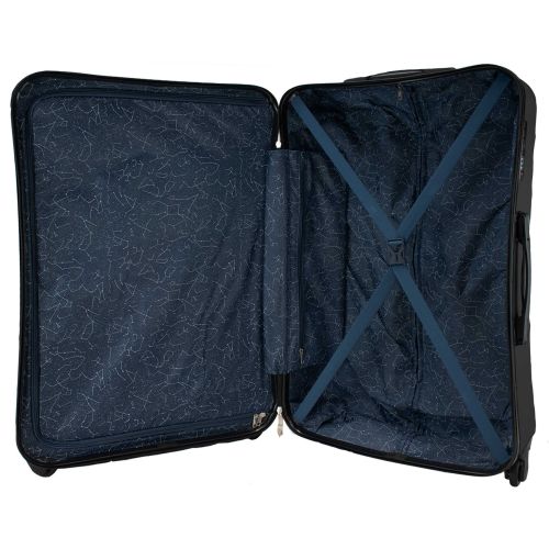 Чемодан средний Semi Line 24 дюйма (M) ABS-Plastic NASA Black (T5798-2)