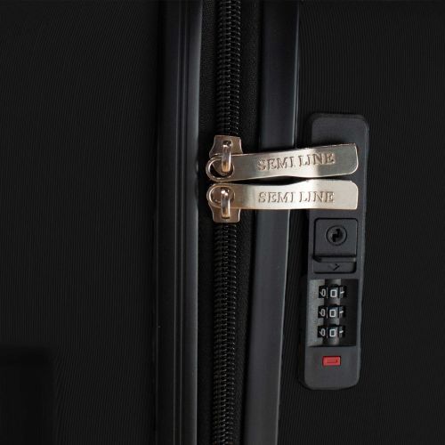 Чемодан средний Semi Line 24 дюйма (M) ABS-Plastic NASA Black (T5798-2)
