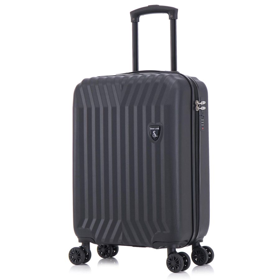 Чемодан маленький под ручную кладь Semi Line 20 (S) ABS-Plastic Black (T5854-1)