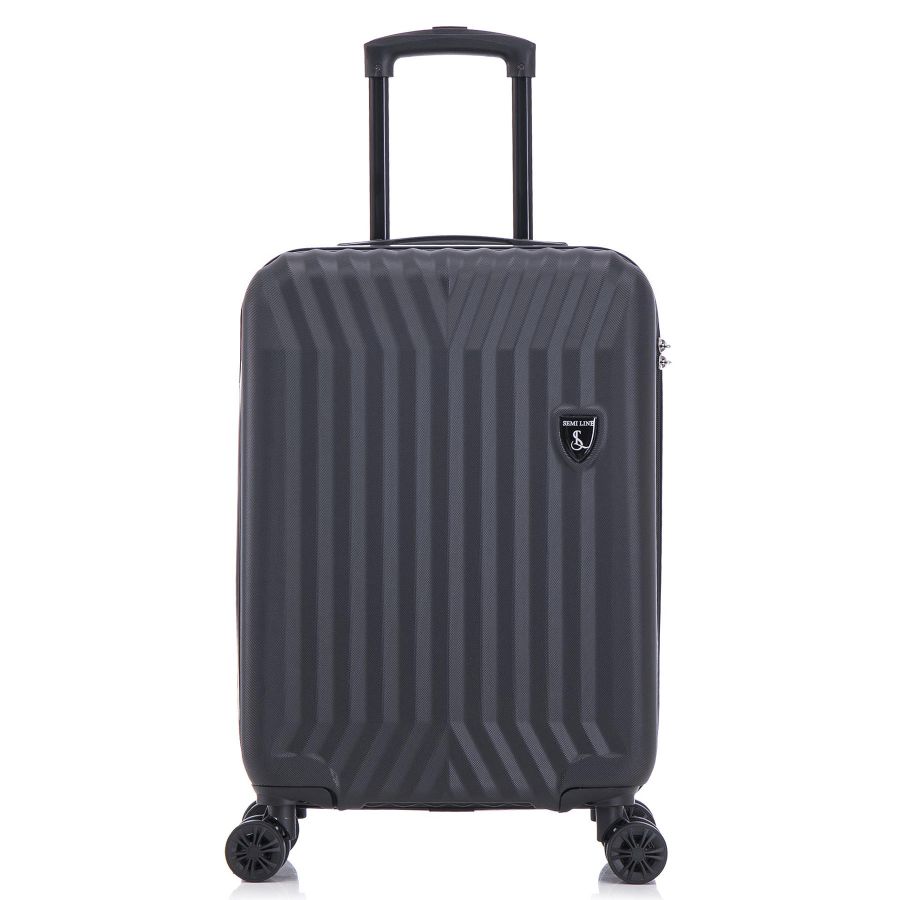 Чемодан маленький под ручную кладь Semi Line 20 (S) ABS-Plastic Black (T5854-1)