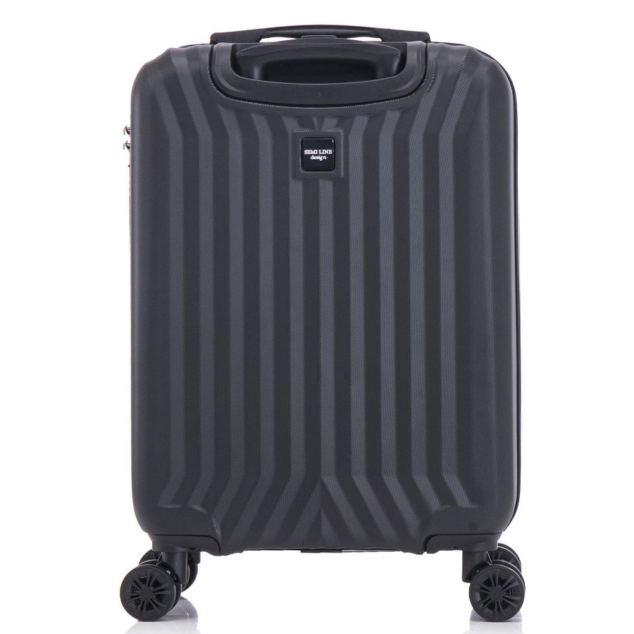 Чемодан маленький под ручную кладь Semi Line 20 (S) ABS-Plastic Black (T5854-1)