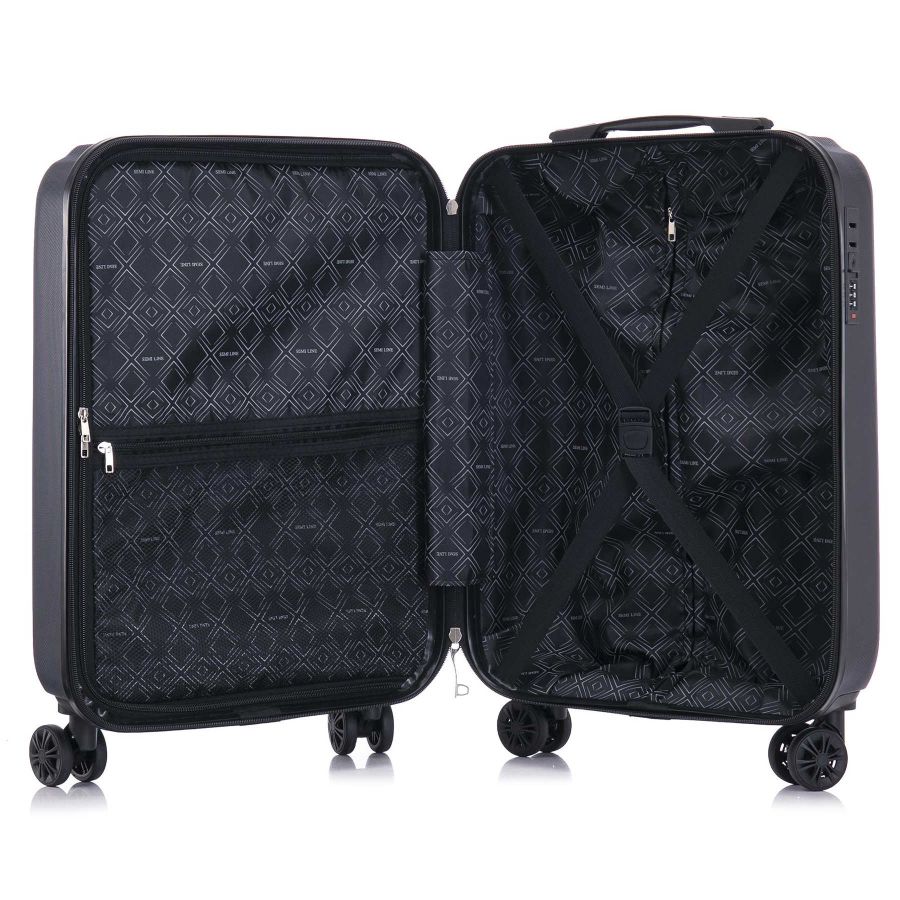 Чемодан маленький под ручную кладь Semi Line 20 (S) ABS-Plastic Black (T5854-1)