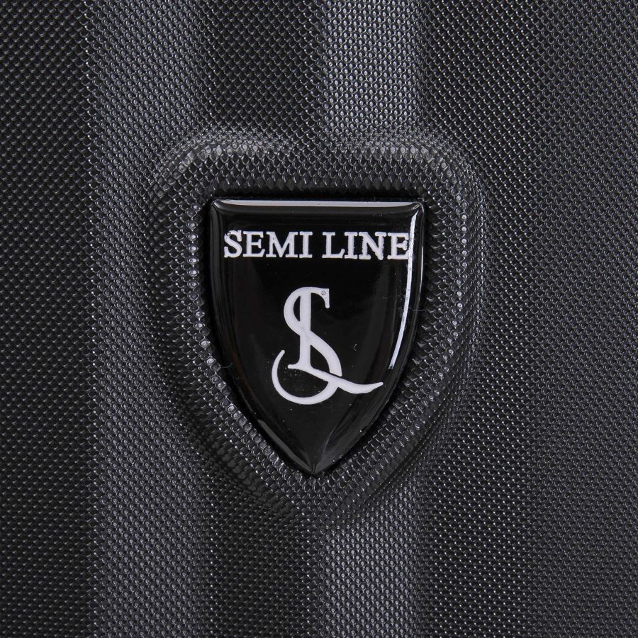Чемодан маленький под ручную кладь Semi Line 20 (S) ABS-Plastic Black (T5854-1)