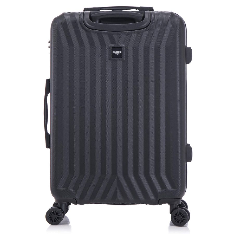 Чемодан средний  Semi Line 24 дюйма (M) ABS-Plastic  Black (T5854-2)