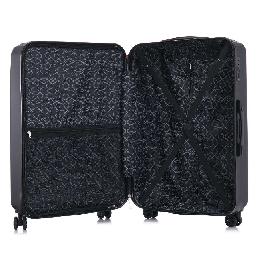 Чемодан средний  Semi Line 24 дюйма (M) ABS-Plastic  Black (T5854-2)