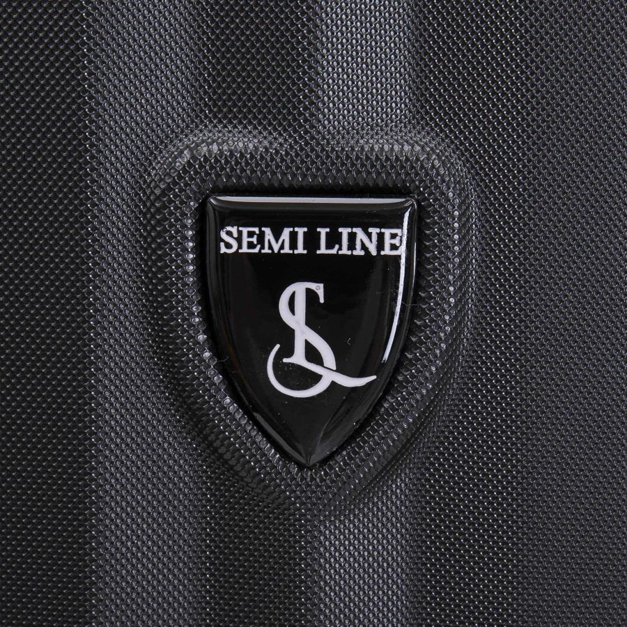 Чемодан средний  Semi Line 24 дюйма (M) ABS-Plastic  Black (T5854-2)