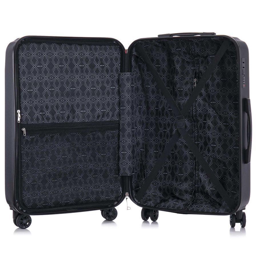 Чемодан большой Semi Line 28 дюймов (L) ABS-Plastic Black (T5854-3)