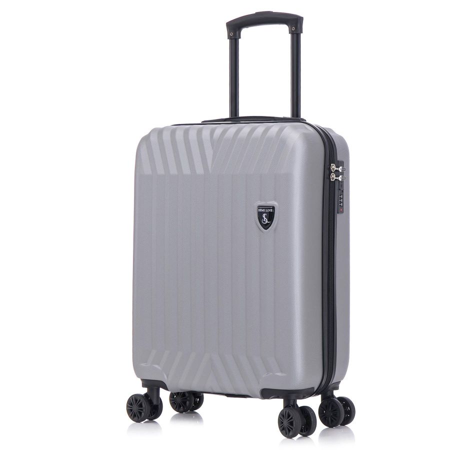 Чемодан маленький под ручную кладь Semi Line 20 (S) ABS-Plastic Grey (T5857-1)