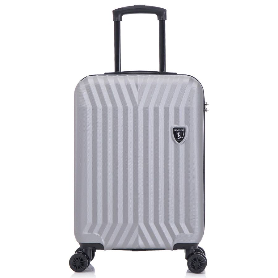 Чемодан маленький под ручную кладь Semi Line 20 (S) ABS-Plastic Grey (T5857-1)