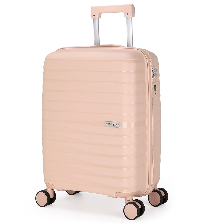 Чемодан маленький под ручную кладь Semi Line 20 (S) Полипропилен Beige (T5795-1)