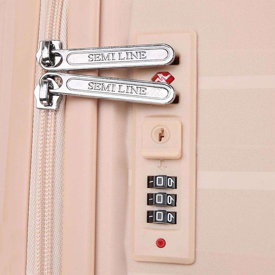 Чемодан большой Semi Line 28 дюймов (L) Polypropylene Beige (T5795-3)