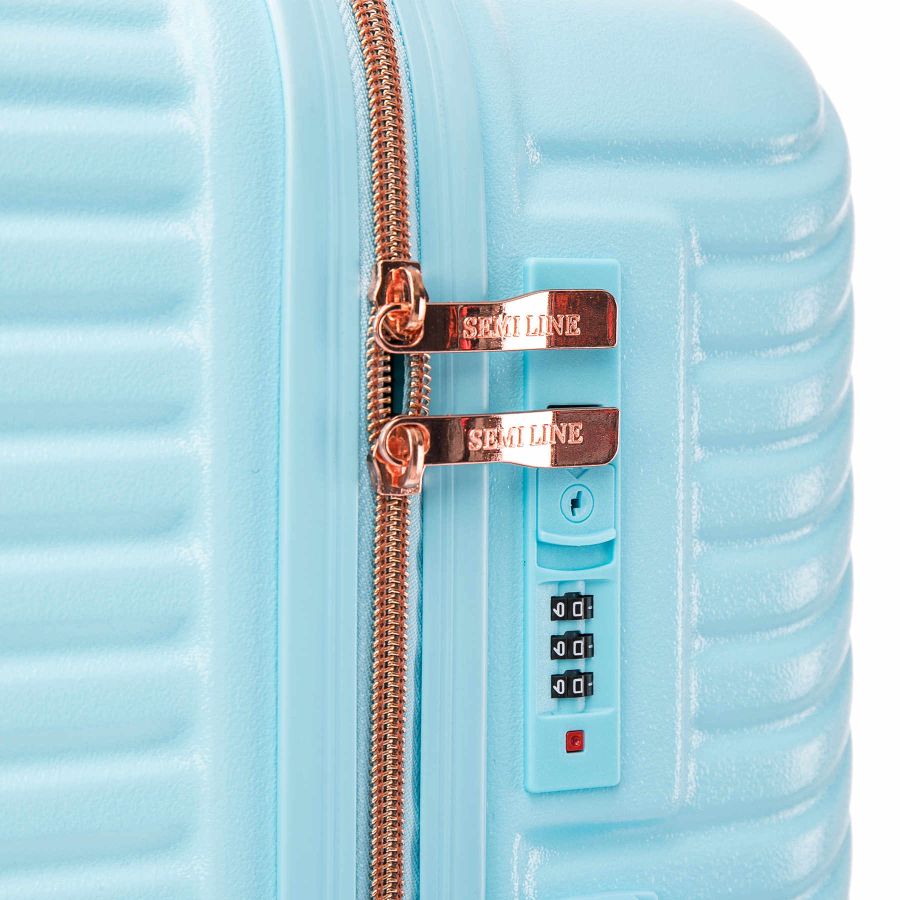 Чемодан средний Semi Line 24 дюйма (M) ABS-Plastic Light Blue (T5728-2)