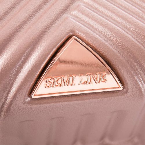 Чемодан маленький под ручную кладь Semi Line 20 (S) ABS-Plastic Champagne (T5729-1)