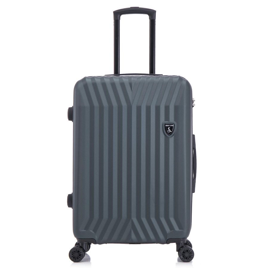 Чемодан средний Semi Line 24 дюйма (M) ABS-Plastic Navy-Green (T5859-2)
