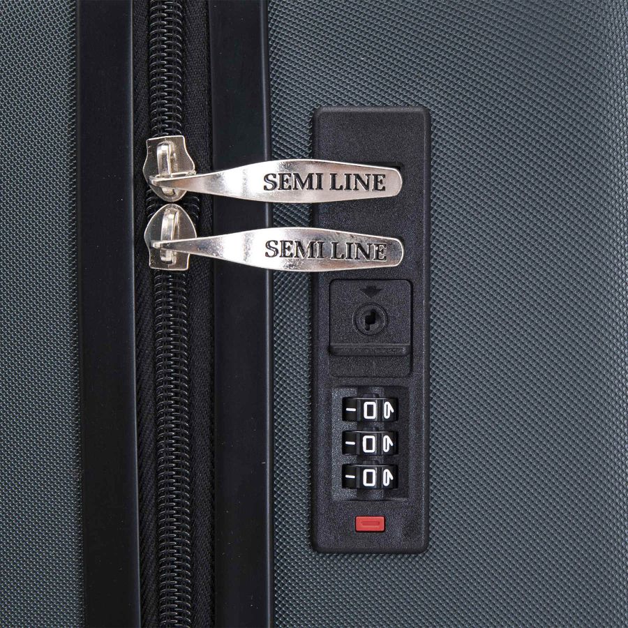 Чемодан большой Semi Line 28 дюймов (L) ABS-Plastic Navy-Green (T5859-3)