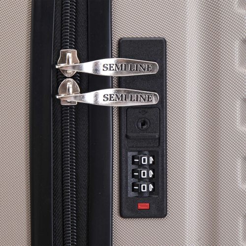 Чемодан средний Semi Line 24 дюйма (M) ABS-Plastic Champagne (T5864-2)