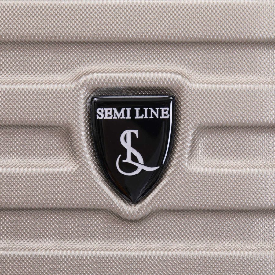 Чемодан средний Semi Line 24 дюйма (M) ABS-Plastic Champagne (T5864-2)