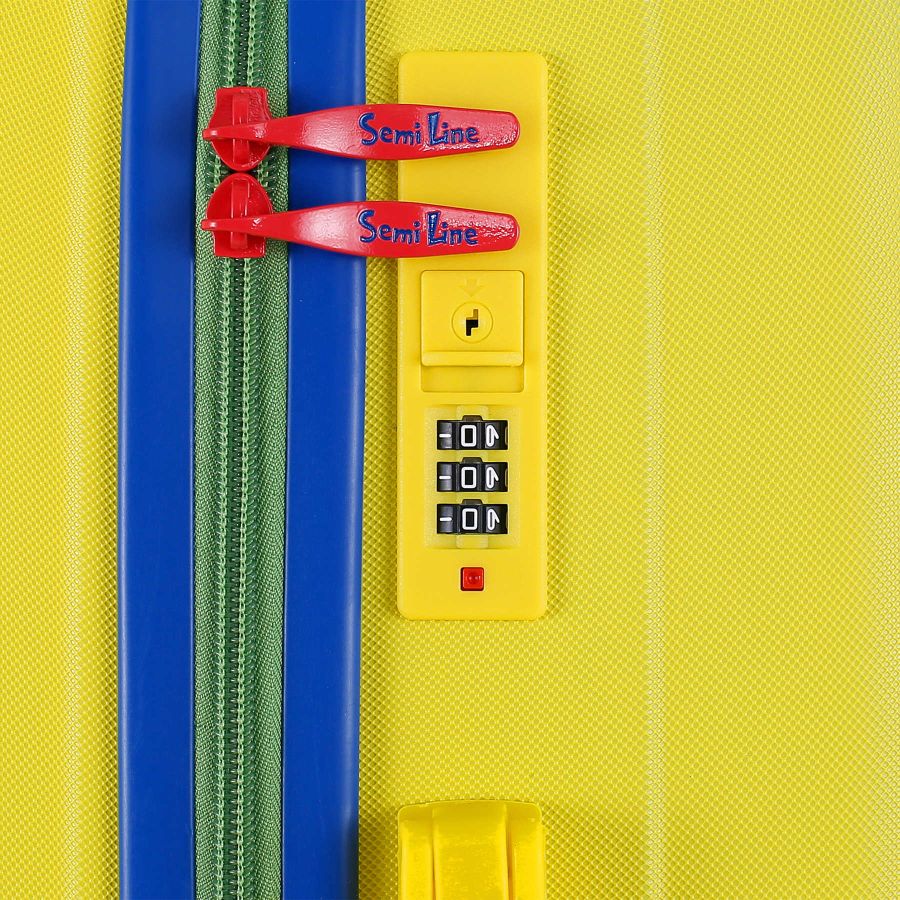 Чемодан средний Semi Line 24 дюйма (M) ABS-Plastic Yellow (T5801-2)
