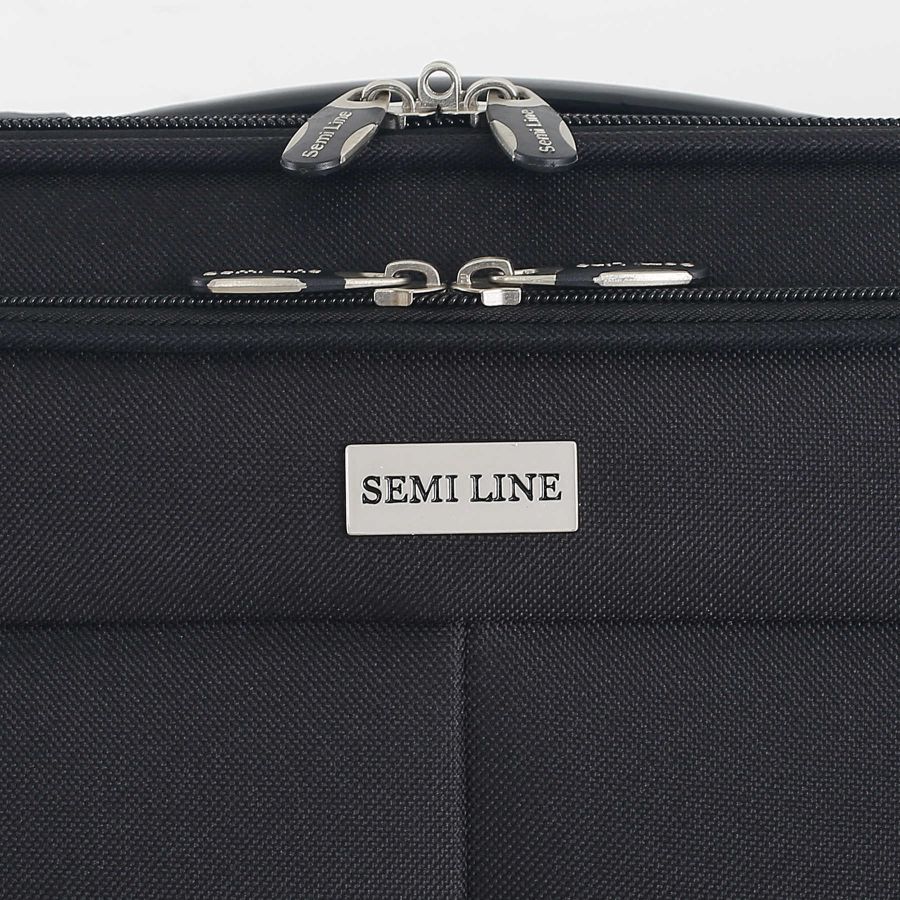 Чемодан Semi Line 20 (S) Black/Blue Lines (T5753-1)