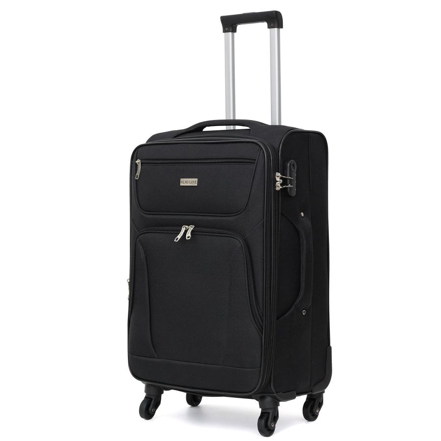 Чемодан большой Semi Line 28 дюймов (L) Polyester Black (T5771-3)