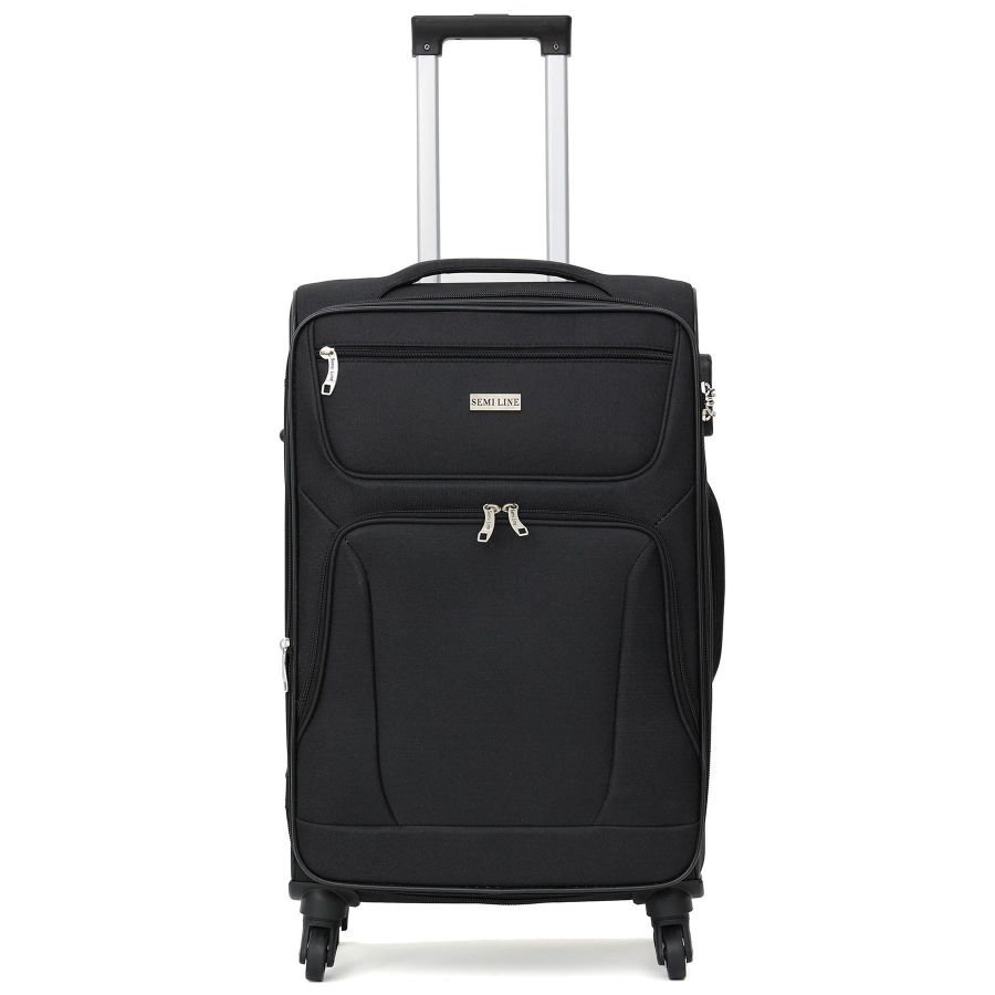 Чемодан большой Semi Line 28 дюймов (L) Polyester Black (T5771-3)