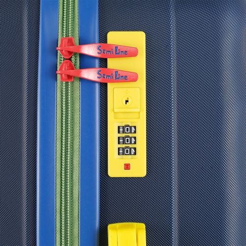 Чемодан средний Semi Line 24 дюйма (M) ABS-Plastic Blue (T5807-2)