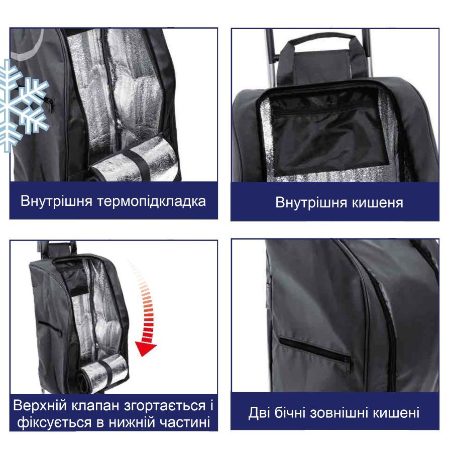 Сумка-тележка Casa Si Buddy Black (CS93077Y04S)