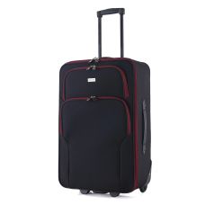 Чемодан Semi Line 24 дюйма (M) дюйма (M) Black/Red Lines (T5680-2)
