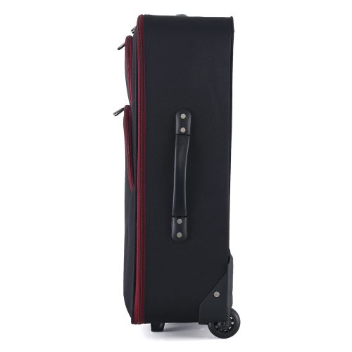 Чемодан Semi Line 24 дюйма (M) Black/Red Lines (T5680-2)
