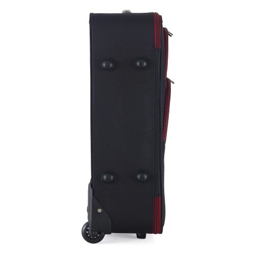 Чемодан Semi Line 24 дюйма (M) Black/Red Lines (T5680-2)