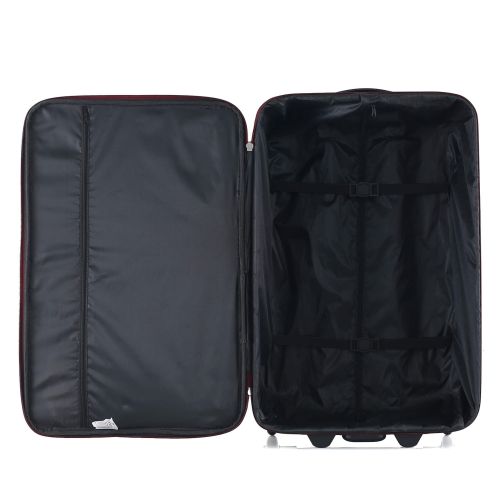 Чемодан Semi Line 24 дюйма (M) Black/Red Lines (T5680-2)