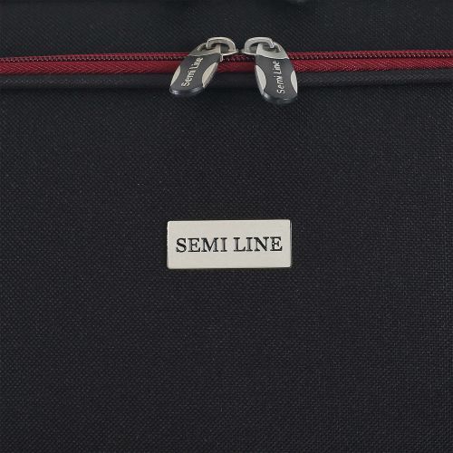 Чемодан Semi Line 24 дюйма (M) Black/Red Lines (T5680-2)