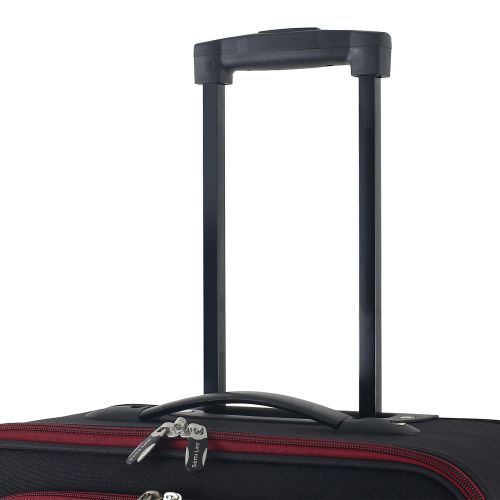 Чемодан средний Semi Line 24 дюйма (M) Polyester Black (T5680-3)
