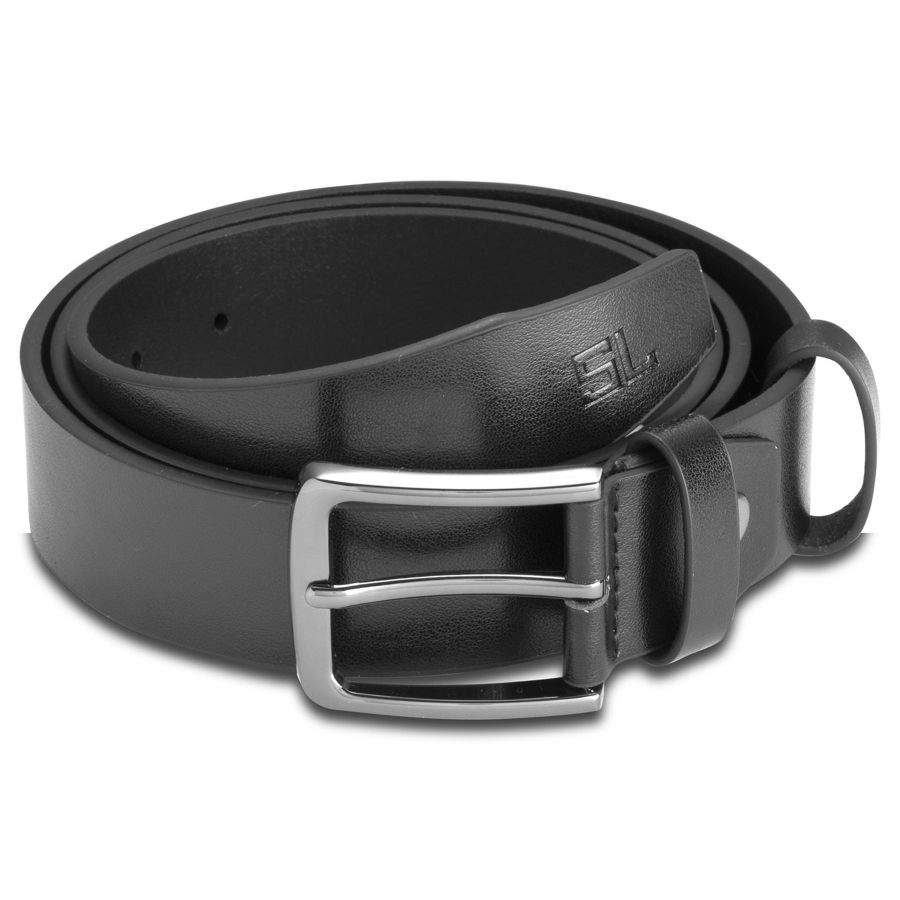 Ремень мужской кожаный Semi Line Black (P8230-0 M)