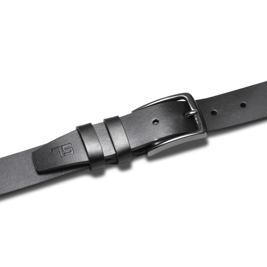 Ремень мужской кожаный Semi Line Black (P8230-0 M)