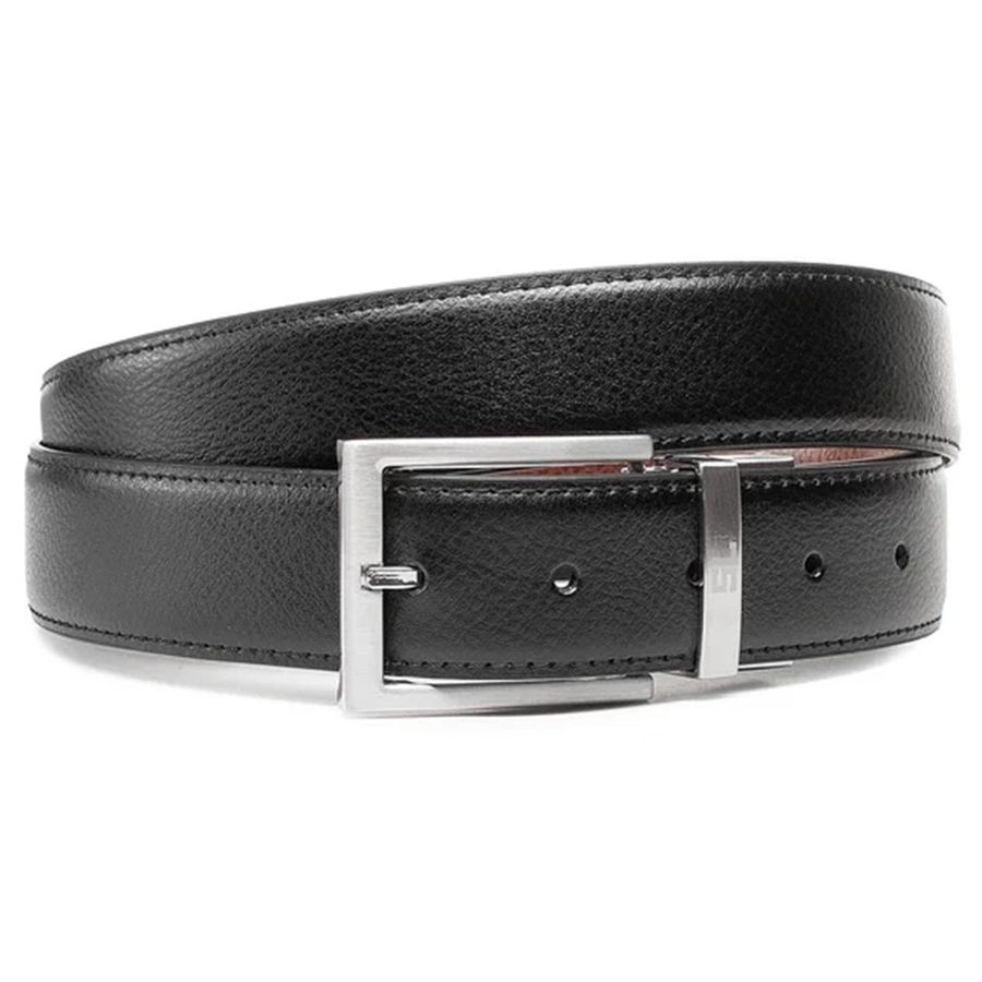 Ремень мужской кожаный Semi Line Black/Brown (P8231-0 L)
