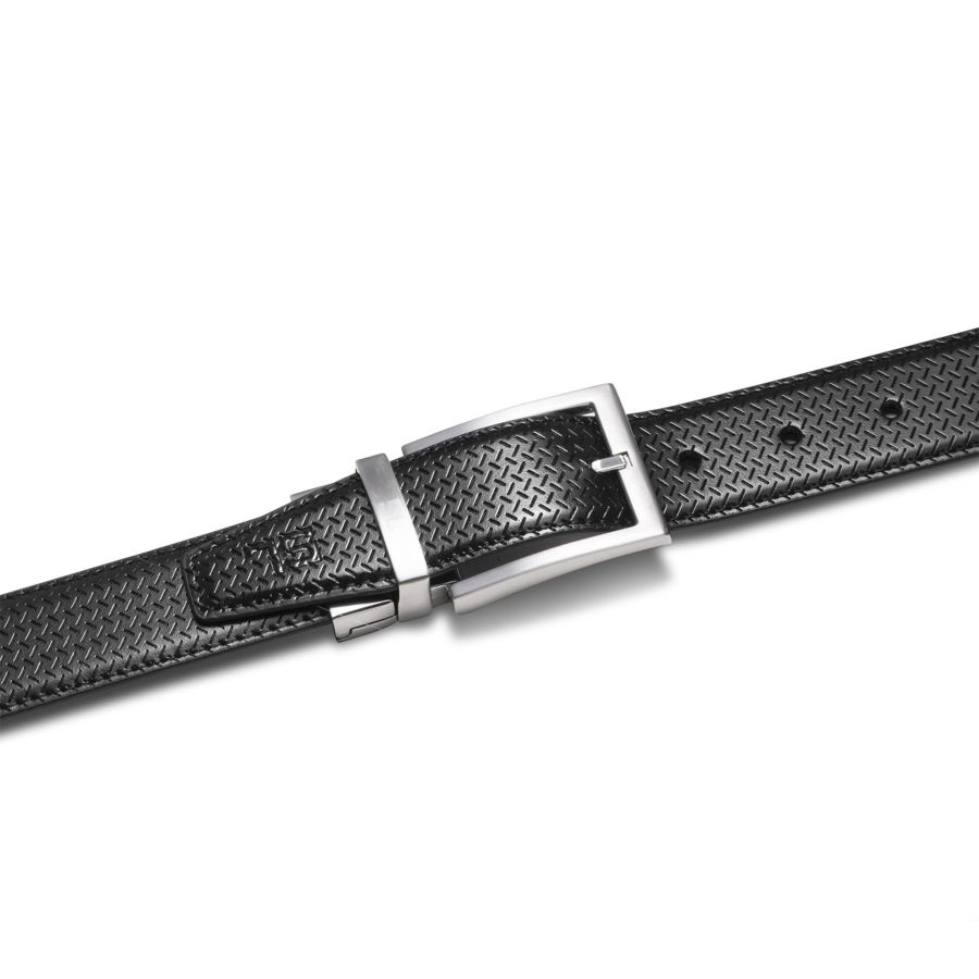 Ремень мужской кожаный Semi Line Black/Brown (P8232-0 L)