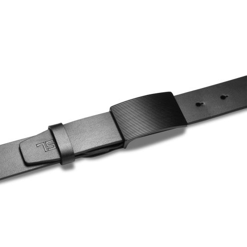 Ремень мужской кожаный Semi Line Black (P8233-0 L)