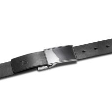 Ремень мужской кожаный Semi Line Black/Blue (P8234-0 L)