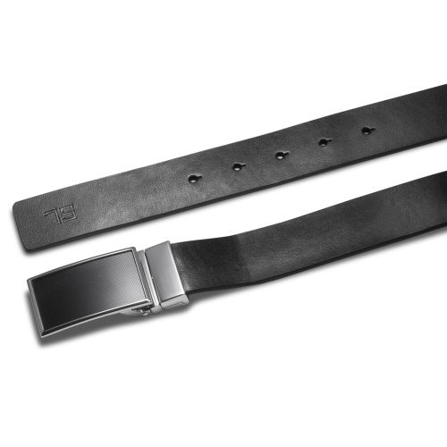 Ремень мужской кожаный Semi Line Black/Blue (P8234-0 S)