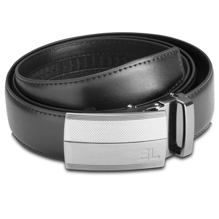 Ремень мужской кожаный Semi Line Black (P8235-0 S)
